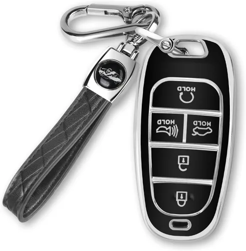 Miniatura 16 de MILD EAST Funda para llavero Hyundai para Hyundai Sonata Santa fe Tucson Smart 5 botones 2024 2023 2022 2021