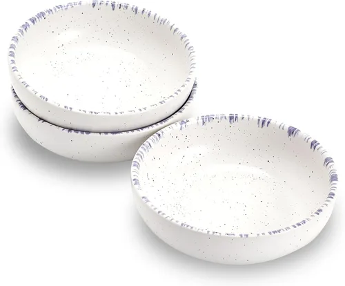 Miniatura 14 de Howise - Juego de cuencos de cerámica para gatos de 5.3 pulgadas, cuenco de comida poco profundo para mascotas pequeñas, plato para comida y agua