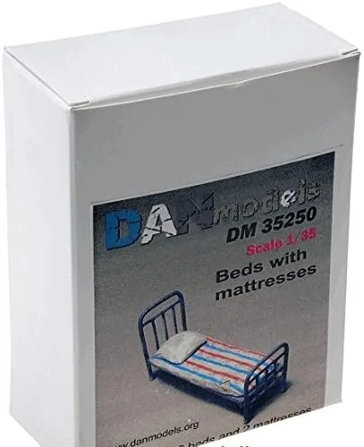 Miniatura 2 de DAN MODELS Accesorio para cama Diorama Army con colchón, almohada 2 PCS 1/35 35250