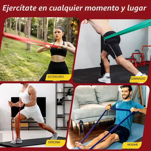 Miniatura 5 de WHATAFIT Resistance Bands,Pull Up Assist Bands Set with Handles, Exercise & Workout Bands with Door Anchor for Men & Women – Home Fitness Equipment