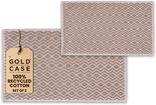 Miniatura 22 de Gold CASE - Juego de 4 Toallas de Mano Turcas para Baño, 20 x 40 pulgadas, Toallas de Baño 100% Algodón, Toalla Pequeña de Cocina Aphrodite