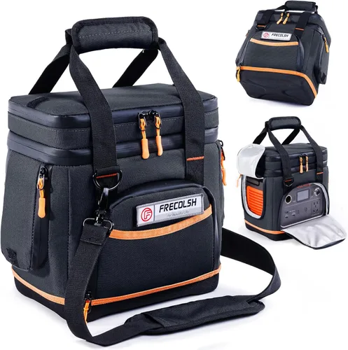 Bolsa de transporte de doble capa para Jackery Explorer 300/240/160 – Bolsa de almacenamiento portátil para estación de energía con fondo moldeado,
