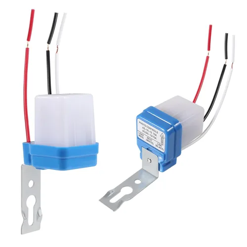 Miniatura 2 de Interruptor de fotocélula de 12 V 10 A, interruptor automático de sensor de luz de fotocélula de encendido/apagado automático, interruptor de luz a