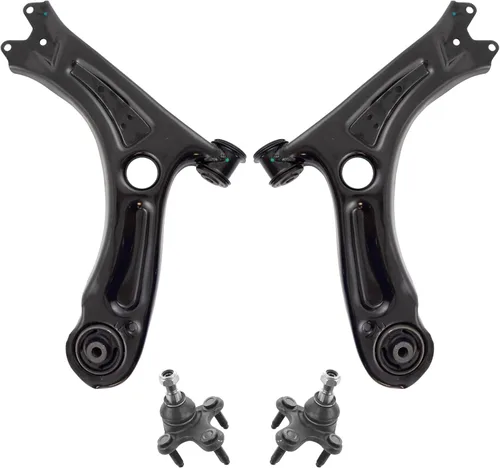 Miniatura 122 de TRQ Brazo de control delantero superior e inferior con rótula juego de 4 piezas compatible con Land Rover Range Rover 2003-2012