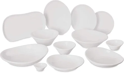 Miniatura 2 de Carlisle FoodService Products Stadia - Plato de plástico reutilizable para aperitivos para el hogar y restaurantes, melamina, 7.25 pulgadas