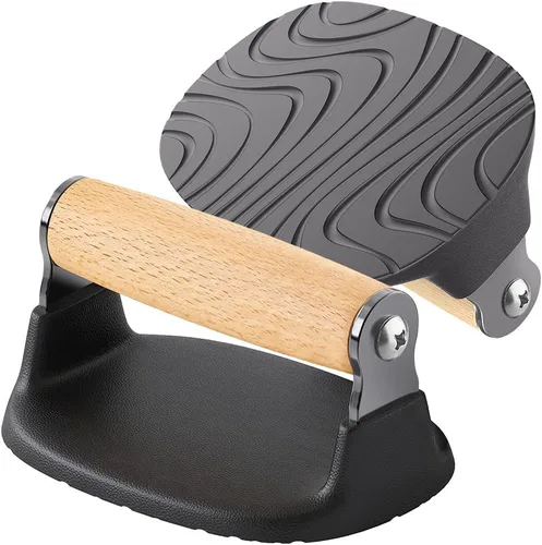 Dolibest Push Up Bar, 12'' High Parallettes Bars with Wooden Handles, Stable and Comfortable Calisthenics Equipment, Suitable for Handstand, L-Sit,