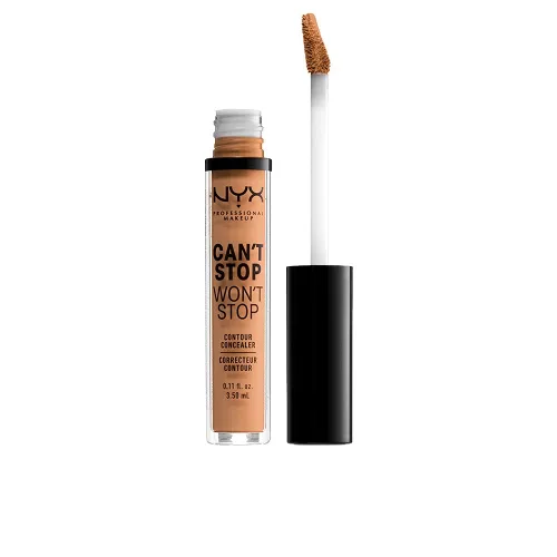 Miniatura 9 de NYX PROFESSIONAL MAKEUP Can't Stop Won't Stop - Corrector de contorno, 24 horas de cobertura total y acabado mate - Vainilla 06 VAINILLA