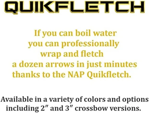 Miniatura 5 de New Archery Products Quikfletch Twister 2" 3-Paletas estabilizadoras para mayor precisión de flechas de arco compuesto y pernos de ballesta – 6