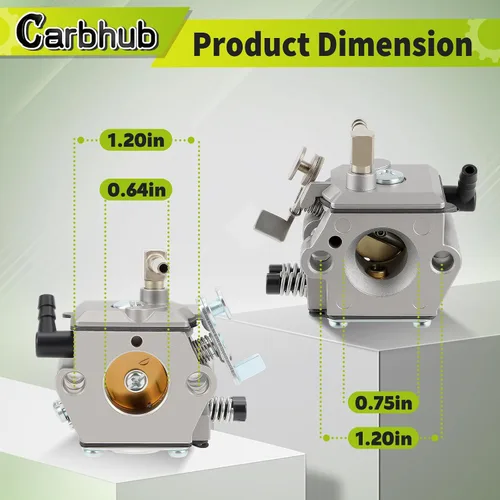 Miniatura 4 de Carbhub Carburador para Stihl 028 028AV 028 SUPER Walbro WT-16B Tillotson HU-40 Línea de combustible reemplaza para Stihl 1119-358-7700 y Filtro