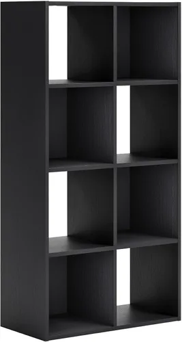 Miniatura 9 de Diseño exclusivo de Ashley Paxberry. Organizador de almacenamiento o librero moderno de 6 cubos, color blanqueado
