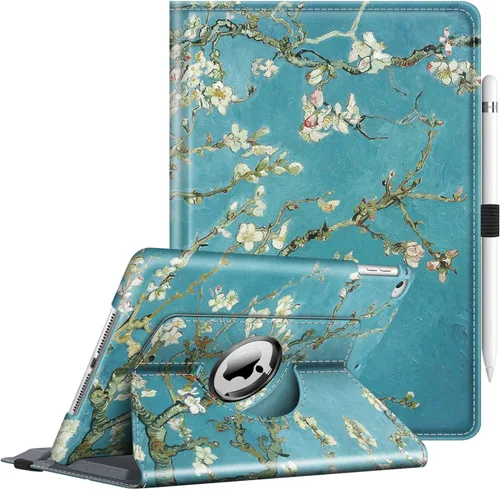 Miniatura 16 de Fintie - Funda giratoria para iPad 6ª / 5ª generación (2018/2017), iPad Air 2 / Air 1 (24.6 cm), funda con soporte giratorio de 360 grados, función
