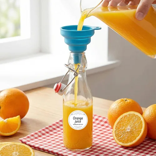 Miniatura 7 de Paquete de 16 botellas de vidrio de 8 onzas con tapas herméticas, tapas abatibles estilo Grolsch y sellos de goma para cerveza casera, kombucha