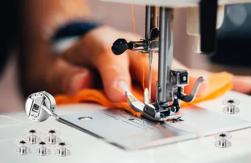Miniatura 6 de Estuche de 2 piezas con 20 bobinas de metal para máquina de coser, bobinas de repuesto para costura artesanal, compatible con Brother, Janome