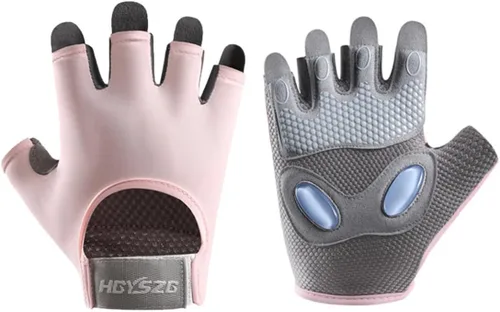 Miniatura 9 de SUJAYU Guantes de entrenamiento para mujeres y hombres, guantes de levantamiento de pesas para gimnasio Rosa