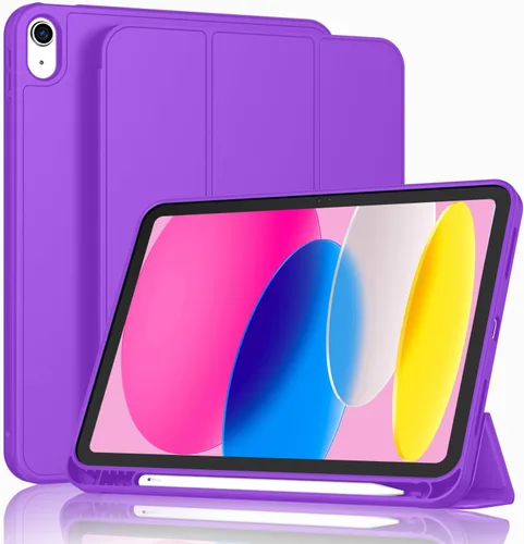 Miniatura 39 de ToaPoia - Funda para iPad (A16) de 11 pulgadas 2025/iPad 10.ª generación de 10.9 pulgadas 2022, cubierta protectora delgada con soporte triple