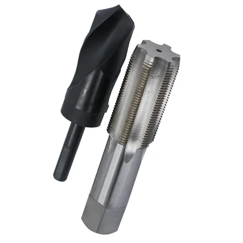 Miniatura 19 de Drill América - Juego de brocas para taladro y llave de acero para alta velocidad POU (#0-80 - 1-1/2"-12, m1.6 - m36, NC, NF). Set de taladro