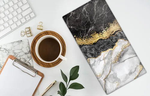 Miniatura 6 de HAISUKA Toallas de mano de mármol negro y dorado para baño, toallas de baño decorativas suaves y absorbentes, toallas de mano modernas abstractas