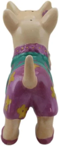 Miniatura 6 de Ebros Gift Vacaciones, playa, luna de miel, amantes de la luna de miel, besos, chihuahua, pareja, perros, con sombrillas, bikini, chanclas, salero