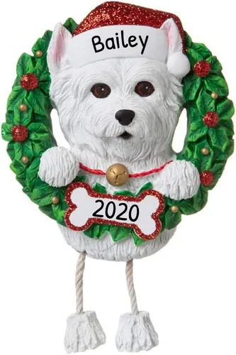 Miniatura 13 de Adornos de Navidad personalizados para perros de Elfos 2024 – Corona Shih Tzu para la primera Navidad de los amantes de los perros