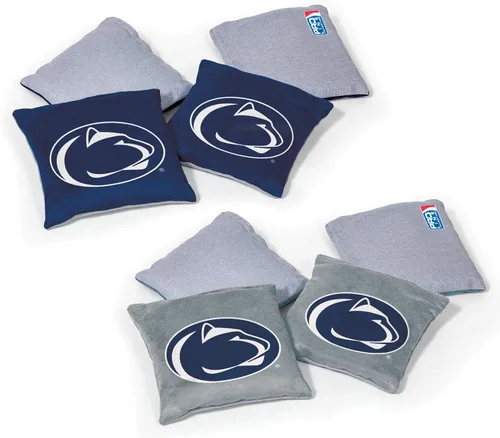 Miniatura 38 de Wild Sports - Puf de doble cara NCAA College de 8 unidades, bolsas de lanzamiento prémium para juego de cornhole, ideal para portones traseros