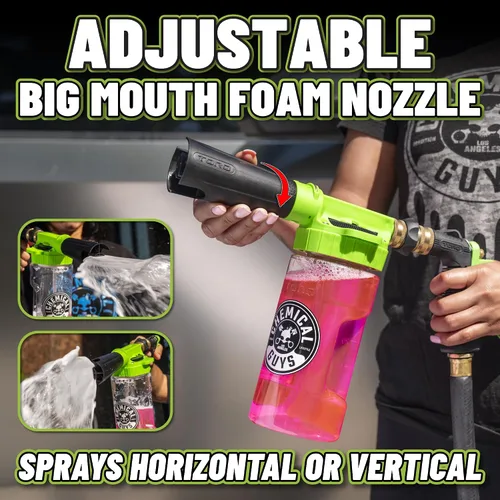 Miniatura 6 de Chemical Guys TORQ Pistola de espuma para lavado de automóviles de 6 espumas, fácil de usar, rocía espuma espesa para el lavado seguro de camiones