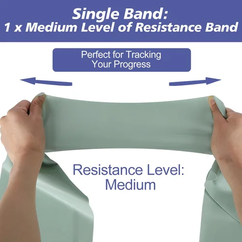 Miniatura 5 de Bandas de resistencia para entrenamiento, bandas de ejercicio de látex natural para terapia física, estiramiento, yoga, pilates, entrenamiento