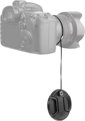 Miniatura 3 de ChromLives Tapa de lente Correa Soporte para tapa de lente evita que se pierda la tapa de la lente Compatible con cámaras DSLR SLR