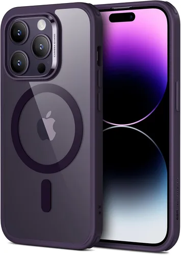 ESR Classic Hybrid Funda para iPhone 14 Pro Max, compatible con MagSafe, protección a prueba de golpes de grado militar, resistente al amarilleo,