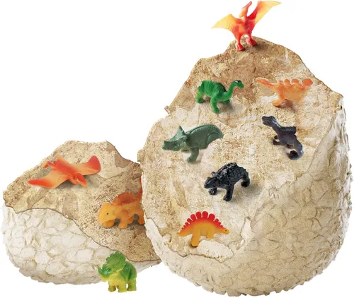 Miniatura 5 de Huevo de dinosaurio jumbo – Descubre 12 dinosaurios sorpresa grandes únicos en un huevo gigante relleno – Descubre dinosaurios, arqueología