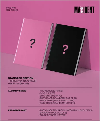 Miniatura 2 de DREAMUS [SET] Mini álbum Stray Kids - MAXIDENT (versión estándar) 2 álbumes