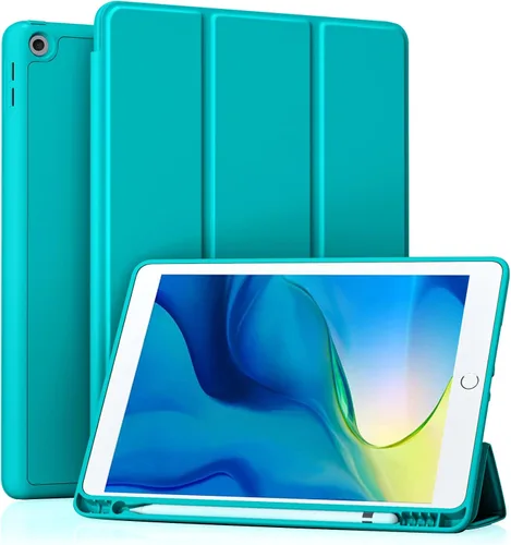 Miniatura 22 de Akkerds - Funda Compatible con iPad de 10.2 Pulgadas 2021/2020/2019, para iPad de 9ª/8ª/7ª Generación con Soporte para Lápiz, Funda Protectora