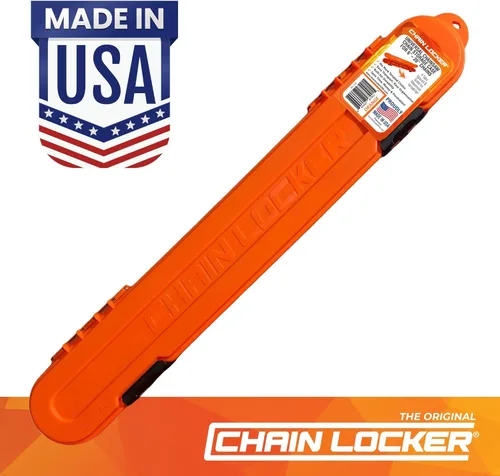 Miniatura 5 de Almacenamiento original de cadena de motosierra, estuche universal portátil para todas las cadenas de hasta 20 pulgadas de cuchillas - Puede apilar