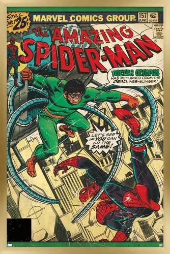 Miniatura 11 de Marvel Comics Spider-Man - Póster de pared Amazing Spider-Man #157, 34 pulgadas de largo x 22.4 pulgadas de ancho, versión premium sin marco