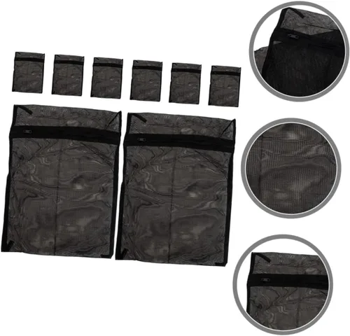Miniatura 3 de CHILDWEET Bolsas de malla para lavandería, paquete de 8 con cremallera para lavado delicado y organizador de almacenamiento de viaje para brasieres