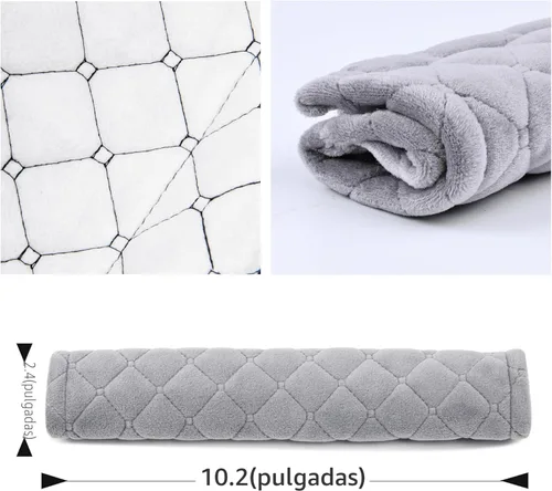 Miniatura 5 de Amooca Fundas Suaves para Cinturón de Seguridad del Automóvil Almohadillas de Hombro para Cinturón de Seguridad 2 PCS Ajuste Universal para Todos A