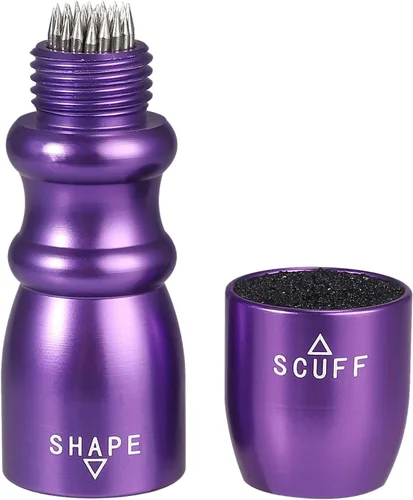 Miniatura 2 de AMTOVL 3 en 1 Billar Cue Tip Herramienta Billar Taco Accesorios Shaper/Scuffer/Aireador Púrpura