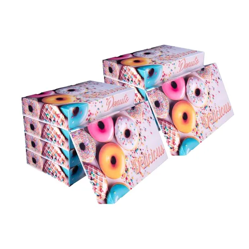 Southern Champion Tray 12123 Caja de donas impresa para panadería, deliciosa impresa, productos horneados, fiestas, cumpleaños, celebraciones,