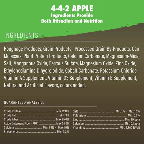 Miniatura 5 de Herron Outdoors 4-4-2 Alimento para ciervos con proteína de manzana dulce, atractor de ciervos con maíz entero y pellet de proteína de manzana