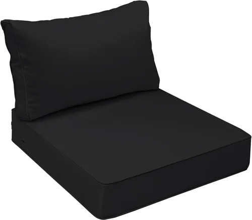 Miniatura 35 de AAAAAcessories Cojines de asiento para exteriores, resistentes a la decoloración, cojines de repuesto impermeables para muebles de patio, 21 x 21 x