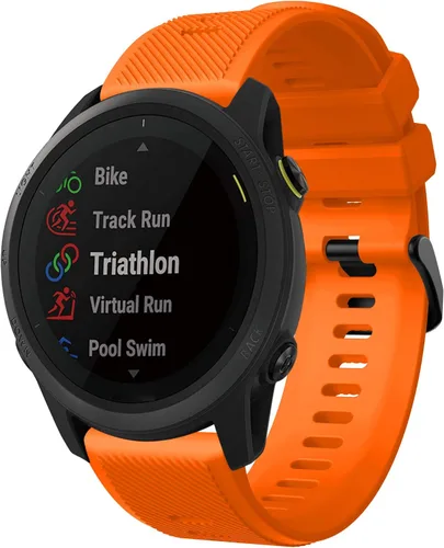 Miniatura 11 de Senter Correa para Garmin Forerunner 745, correa de repuesto deportiva de silicona suave de 0.866 in compatible con Garmin Forerunner 745 Smart