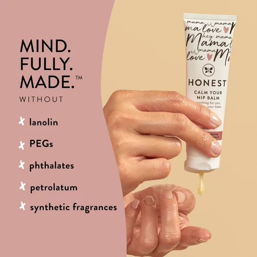Miniatura 5 de The Honest Company Mama Calm Your Nip Balm, crema nutritiva calmante para pezones para lactancia, piel de bebé sensible naturalmente derivada
