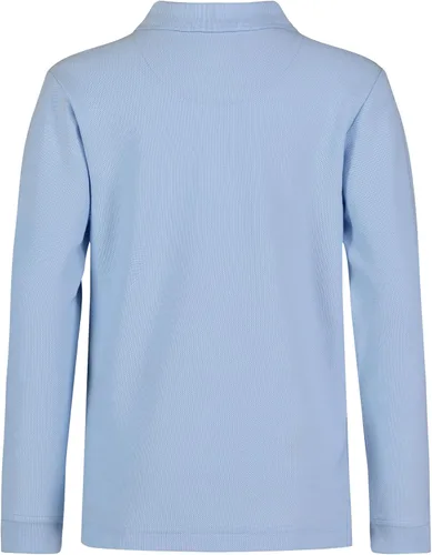 Miniatura 2 de Nautica Camisa polo de manga larga para uniforme escolar para niños, cierre de botón, cómoda, tela transpirable