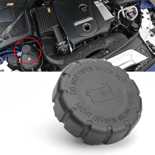Tapa de tanque de expansión de depósito de refrigerante de radiador tipo atornillable compatible con Mercedes-Benz C E S CLA SLK GLA GLE Class