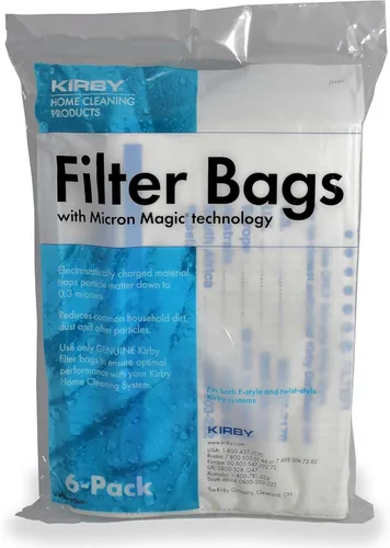 Kirby 204811 Bolsa de filtro Six Pack Micron Magic HEPA (6 bolsas de filtro)