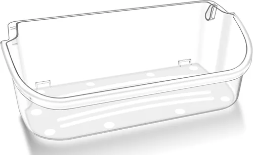Contenedor de puerta de refrigerador mejorado 240356402 compatible con Frigidaire, repuesto de estante de puerta, estante de puerta Frigidaire