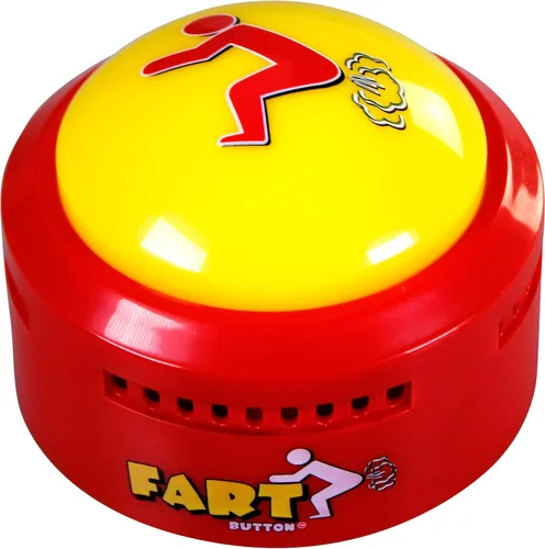 Talkie Toys Products Botón de pedo - Se ilumina y reproduce 20 sonidos divertidos de pedos - Divertido regalo de broma y broma - Regalo divertido y