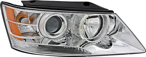 Miniatura 9 de Compatible con Hyundai Sonata Faros Lámparas Set 2009 2010 Halógeno Conductor y lado del pasajero