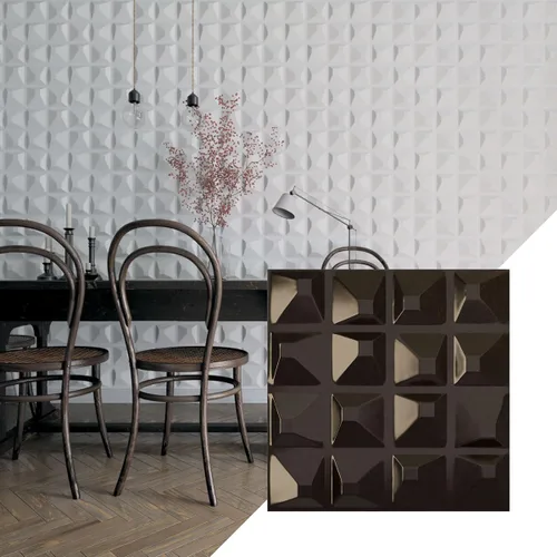 Miniatura 16 de Ekena Millwork 19 5/8 pulgadas de ancho x 19 5/8 pulgadas de alto, Tristan EnduraWall decorativo 3D, laguna satinada (cubre 2.67 pies cuadrados).