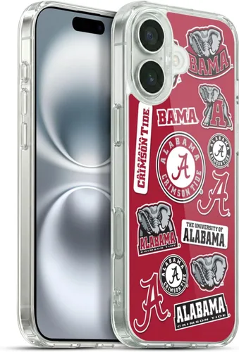 Miniatura 451 de Head Case Designs Funda de gel suave con licencia oficial de la Universidad de Alabama UA Collage compatible con Apple iPhone 13 Pro Max