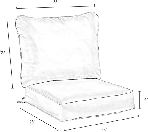 Miniatura 4 de Juego de cojines South Pine Porch para sillón de jardín